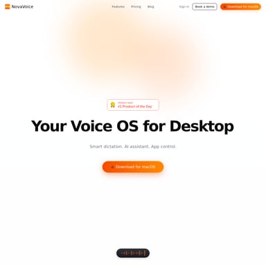 NovaVoice - Productivity AI Tool Screenshot