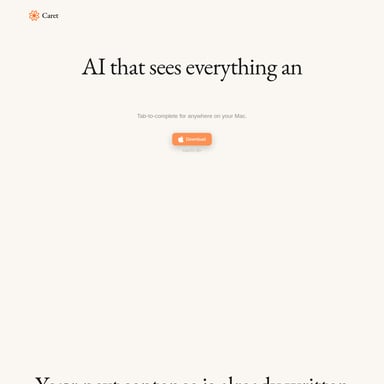 Caret - Productivity AI Tool Screenshot