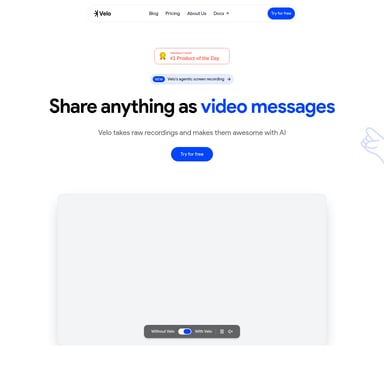 Velo - 视频 AI Tool Screenshot