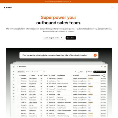 FuseAI - 営業とマーケティング AI Tool Screenshot