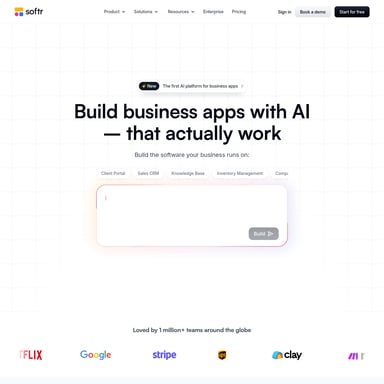 Softr AI Co-Builder - Код и IT AI Tool Screenshot