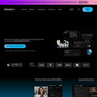 Fathom 3.0 - Meeting Assistant AI Tool Screenshot