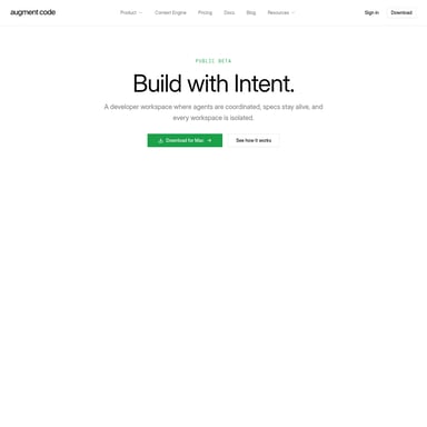 Intent - Código e IT AI Tool Screenshot