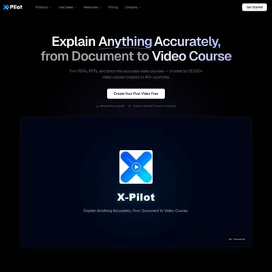 X-Pilot - 교육 AI Tool Screenshot