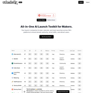 Submit.DIY - Sales & Marketing AI Tool Screenshot