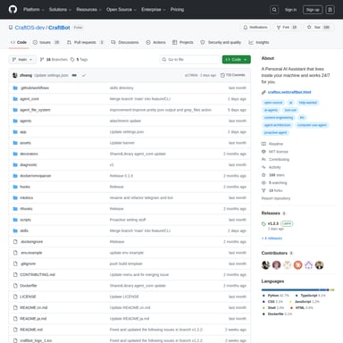 CraftBot - Productivity AI Tool Screenshot