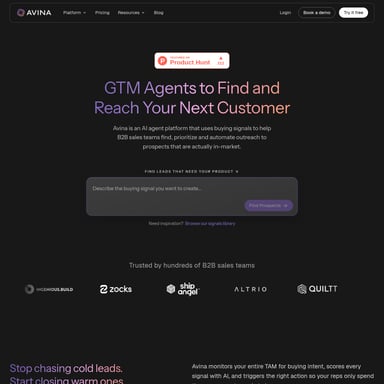 Avina - Sprzedaż i Marketing AI Tool Screenshot