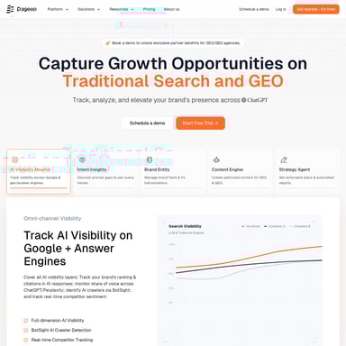 Dageno AI - SEO AI Tool Screenshot