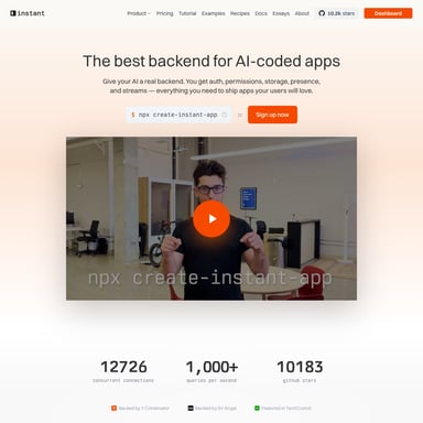 InstantDB - 编程&IT AI Tool Screenshot