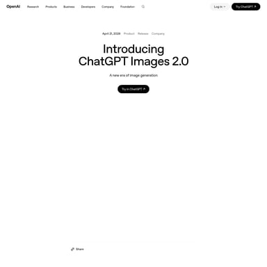 ChatGPT Images 2.0 - Bildgenerator AI Tool Screenshot