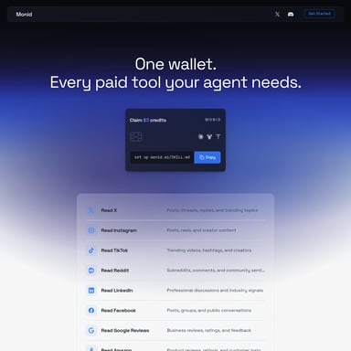 Monid - Организация и Автоматизация AI Tool Screenshot