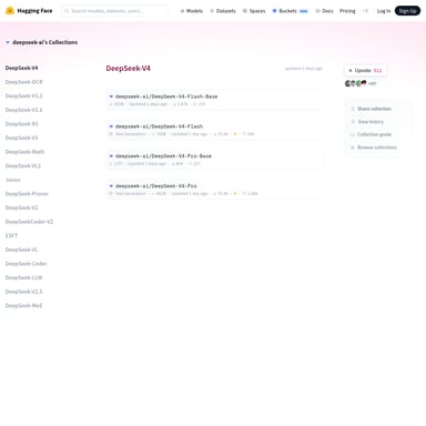 DeepSeek-V4 - Code et IT AI Tool Screenshot