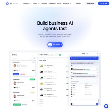  Jet AI Agents - Organization & Automation AI Tool Screenshot
