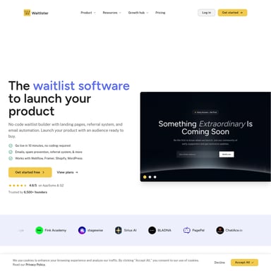 Waitlister - Sales & Marketing AI Tool Screenshot