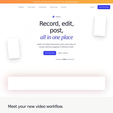 VideoOS by Jupitrr AI - Video AI Tool Screenshot