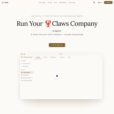Buda - Organization & Automation AI Tool Screenshot
