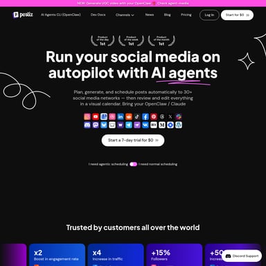 Postiz - Sales & Marketing AI Tool Screenshot