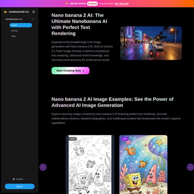 Nana banana 2 AI Image - 生产率 AI Tool Screenshot
