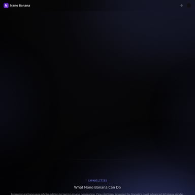 Nano Banana AI Image - Image Generator AI Tool Screenshot