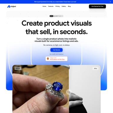 Adject 2.0 - Ecommerce AI Tool Screenshot