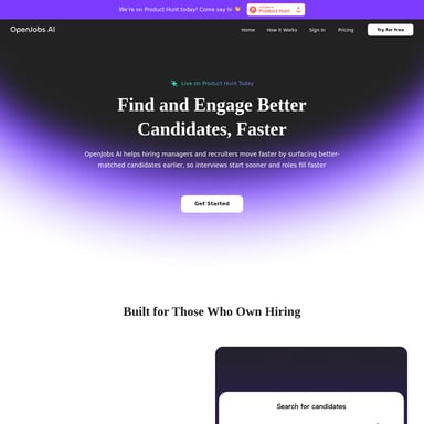 OpenJobs AI - Human Resources & Resume AI Tool Screenshot