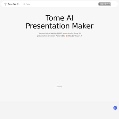 Tome AI - Продуктивность AI Tool Screenshot
