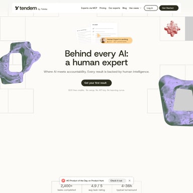 Tendem by Toloka - Sales & Marketing AI Tool Screenshot