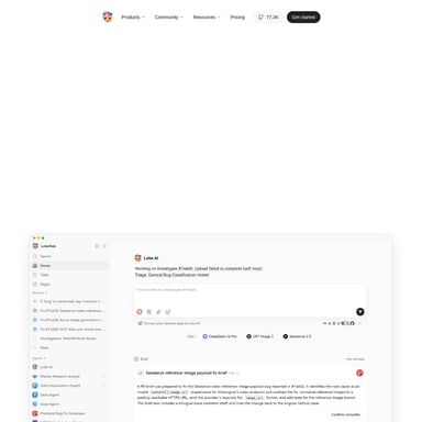 LobeHub - Chat Bot AI Tool Screenshot