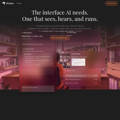 Shadow - Productivity AI Tool Screenshot