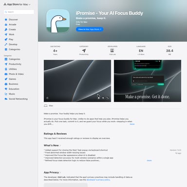 iPromise - Productivity AI Tool Screenshot