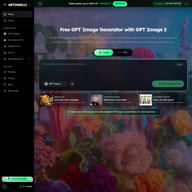 GPTIMG2 AI - Bildgenerator AI Tool Screenshot