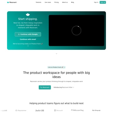 Rezonant - Code & IT AI Tool Screenshot