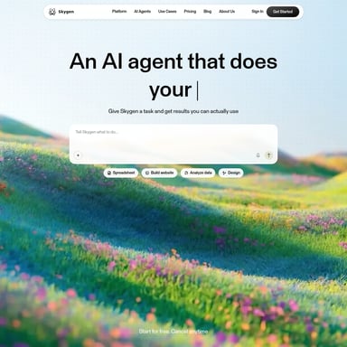 Skygen AI - Organisation und Automatisierung AI Tool Screenshot