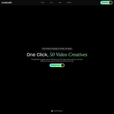 Ava Studio - Video AI Tool Screenshot