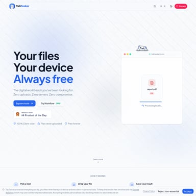 TabTasker - Productivity AI Tool Screenshot