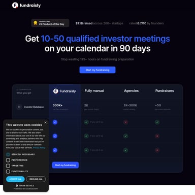 Fundraisly - 金融 AI Tool Screenshot