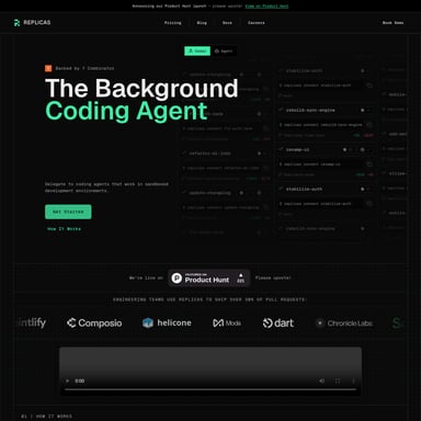 Replicas - Code und IT AI Tool Screenshot