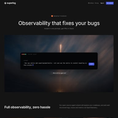 superlog - Code & IT AI Tool Screenshot