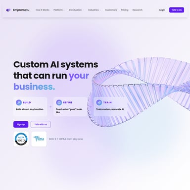 Empromptu AI - Organization & Automation AI Tool Screenshot
