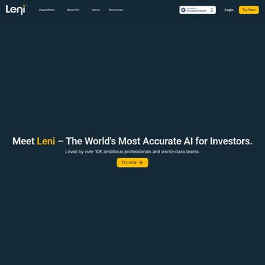 Leni - Finance AI Tool Screenshot