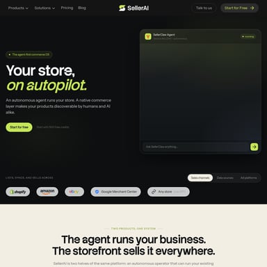 SellerClaw - Ecommerce AI Tool Screenshot