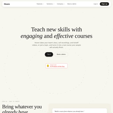 Honen - Education AI Tool Screenshot
