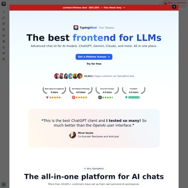 TypingMind - Productivity AI Tool Screenshot