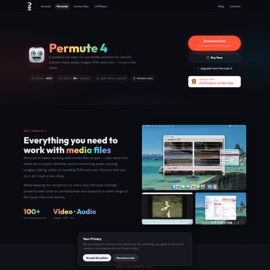 Permute 4.0 - Creators Toolkit AI Tool Screenshot