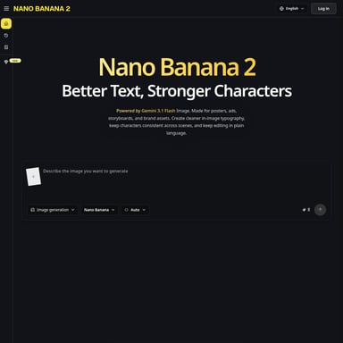 Free Nano Banana 2 - 图像生成器 AI Tool Screenshot