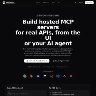 API to MCP - Code & IT AI Tool Screenshot