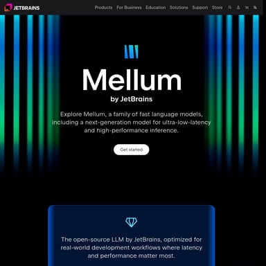 Mellum by JetBrains - Код и IT AI Tool Screenshot