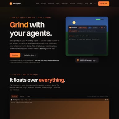 Backgrind - Código e IT AI Tool Screenshot