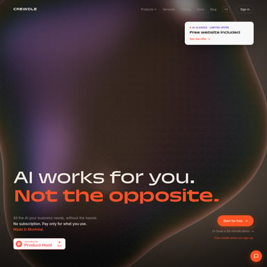 Crewdle AI - Организация и Автоматизация AI Tool Screenshot