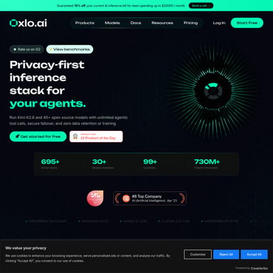Oxlo.ai - Code und IT AI Tool Screenshot
